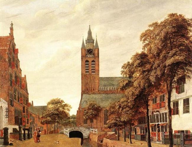 HEYDEN, Jan van der View of Delft Germany oil painting art